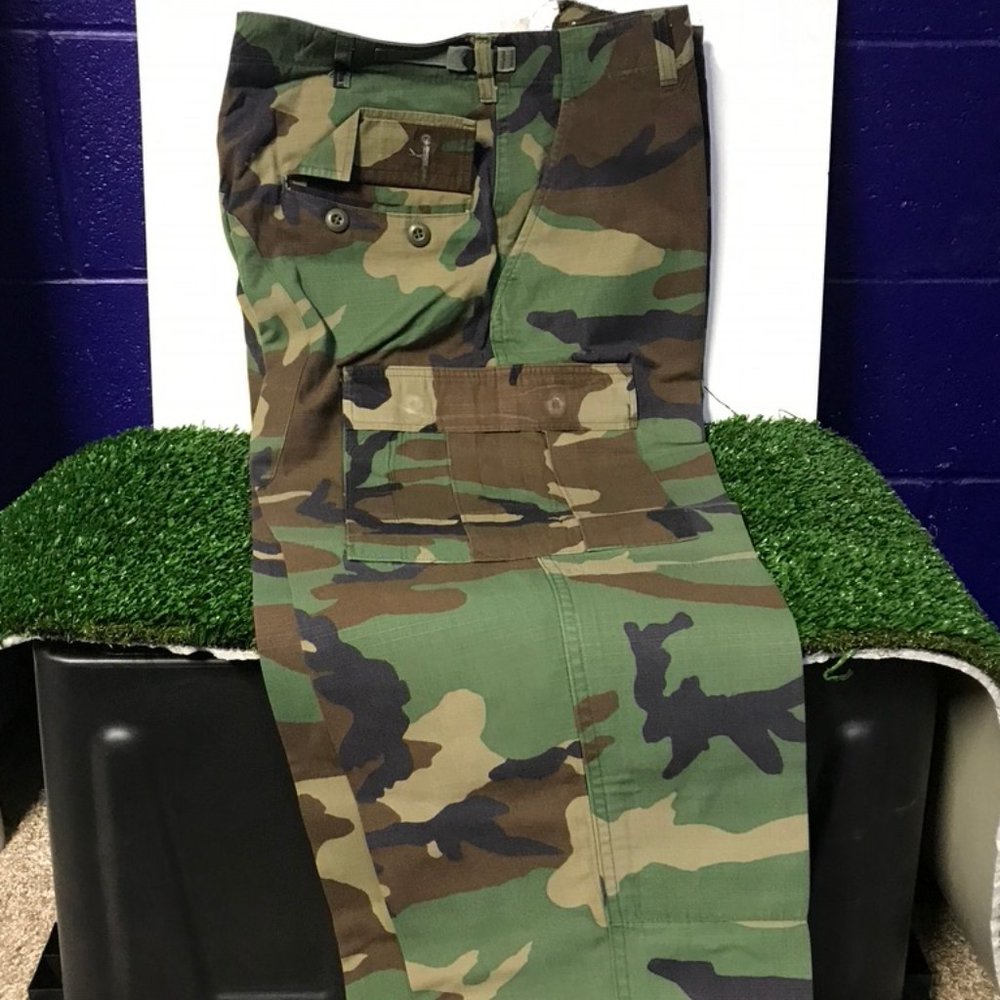 Large long  Old school camo pants -